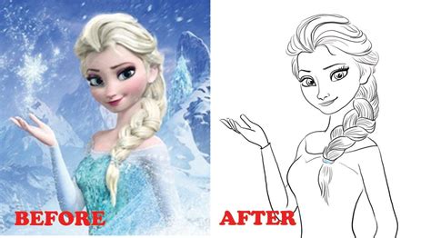 how to draw elsa